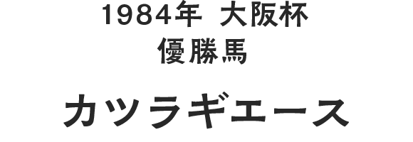 1984年 大阪杯 優勝馬 カツラギエース